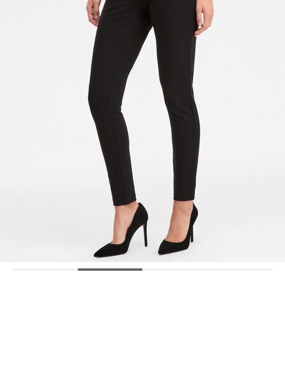 INC International Concepts Black Ponte Skinny Ankle Pants